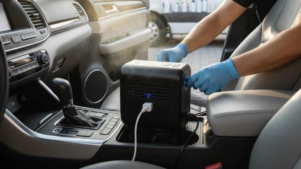 Odor removal service for vehicle